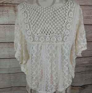 Blu Planet lace crop top xl